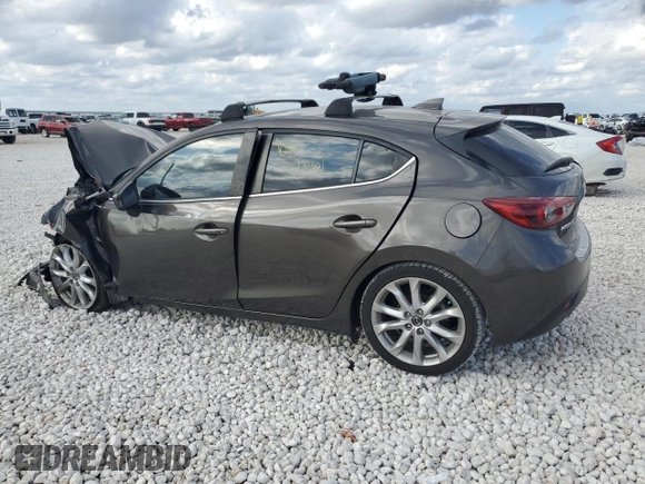 2015 Mazda 3 S Grand Touring with VIN JM1BM1M30F1267553, listed as a Copart auction lot 83709274 with Not Provided miles and Salvage Title. Bid and sale history available at DreamBid. Image 2.
