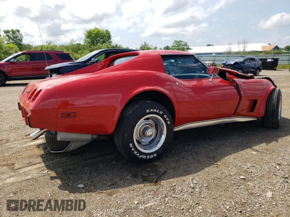 1976 Chevrolet Corvette with VIN 1Z37L6S438793, listed as a Copart auction lot 64010045 with 31,305 mi miles and Salvage title. Bid and sale history available at DreamBid. Image 3.