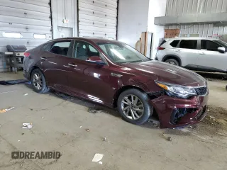 2019 Kia Optima S with VIN 5XXGT4L39KG338873, listed as a Copart auction lot 54081885 with 45,099 mi miles and Clean Title. Bid and sale history available at carsss.com. Image 4.