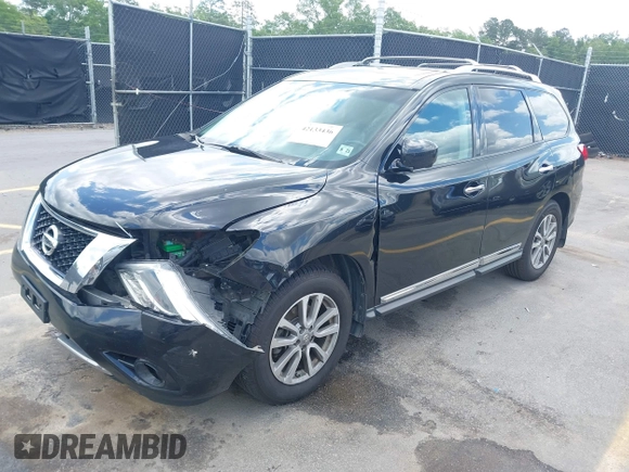 2016 Nissan Pathfinder Platinum with VIN 5N1AR2MM8GC663596, listed as a IAAI auction lot 42133436 with 164,133 mi miles and . Bid and sale history available at DreamBid. Image 2.