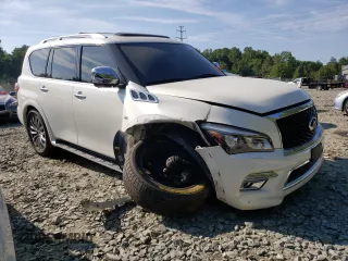 2015 Infiniti QX80 with VIN JN8AZ2NE9F9080157, listed as a Copart auction lot 65345124 with 126,394 mi miles and Salvage Title. Bid and sale history available at carsss.com. Image 4.