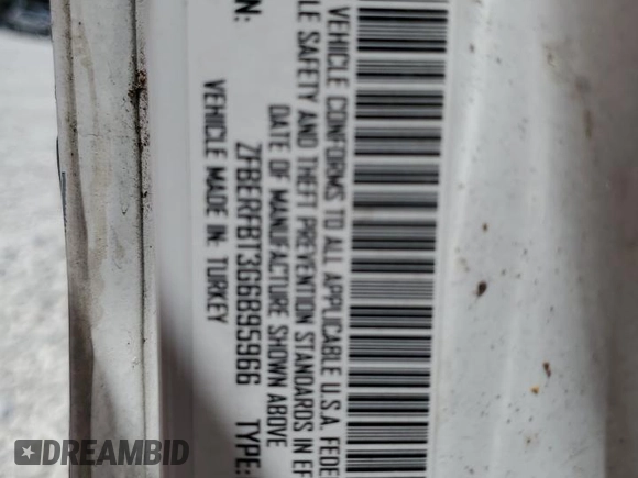2016 Ram ProMaster City Cargo Tradesman SLT with VIN ZFBERFBT3G6B95966, listed as a Copart auction lot 60755725 with Not provided miles and Salvage title. Bid and sale history available at DreamBid. Image 13.