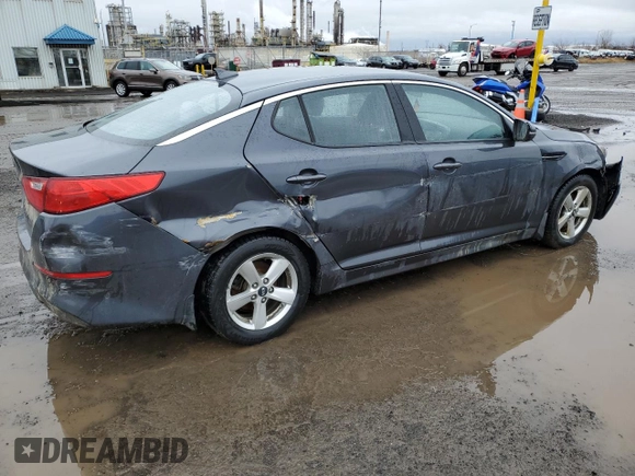 2015 Kia Optima LX with VIN KNAGM4A70F5638487, listed as a Copart auction lot 51425135 with 147,626 mi miles and Salvage Title. Bid and sale history available at carsss.com. Image 3.