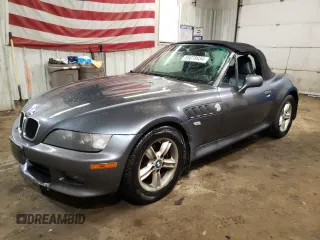 2001 BMW Z3 2.5i with VIN WBACN33461LK45607, listed as a Copart auction lot 85078934 with 77,313 mi miles and Salvage Title. Bid and sale history available at carsss.com. Image 1.