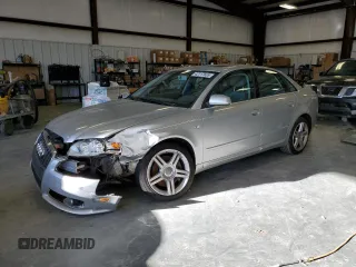 2008 Audi A4 2.0T with VIN WAUAF78EX8A032713, listed as a Copart auction lot 42117635 with 127,837 mi miles and Salvage Title. Bid and sale history available at carsss.com. Image 1.