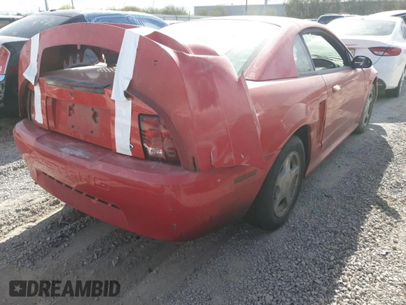 2002 Ford Mustang Standard with VIN 1FAFP40462F162298, listed as a Copart auction lot 49932615 with 0 mi miles and Salvage Title. Bid and sale history available at carsss.com. Image 3.