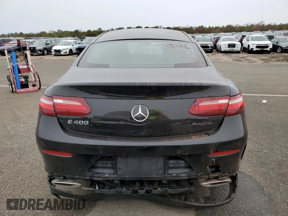 2018 Mercedes-Benz E-Class E 400 with VIN WDD1J6GBXJF018618, listed as a Copart auction lot 82824753 with 34,405 mi miles and Non Repairable. Bid and sale history available at carsss.com. Image 6.