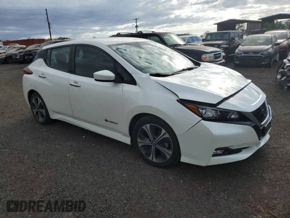 2018 Nissan LEAF SL with VIN 1N4AZ1CP5JC305508, listed as a Copart auction lot 71486084 with 77,307 mi miles and Salvage Title. Bid and sale history available at DreamBid. Image 4.