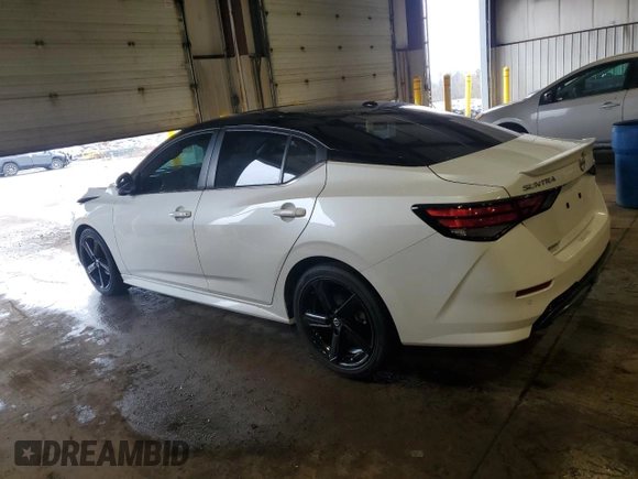 2022 Nissan Sentra SR with VIN 3N1AB8DV0NY311172, listed as a Copart auction lot 51752235 with 21,235 mi miles and Salvage Title. Bid and sale history available at carsss.com. Image 2.