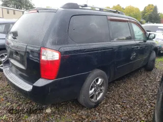 2007 Kia Sedona EX with VIN KNDMB233776121810, listed as a Copart auction lot 77229344 with 133,193 mi miles and Salvage Title. Bid and sale history available at carsss.com. Image 3.