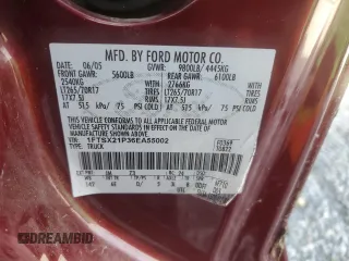 2006 Ford F-250 XL с VIN 1FTSX21P36EA55002, выставлен на аукционе Copart как лот 60961575 с пробегом 158 210 миль миль и Списание • Salvage title. История ставок и продаж доступна на DreamBid. Изображение 13.