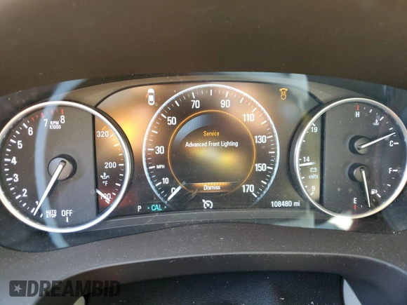 2017 Buick LaCrosse Premium with VIN 1G4ZR5SS7HU133041, listed as a Copart auction lot 50940235 with 108,480 mi miles and Salvage title. Bid and sale history available at DreamBid. Image 9.