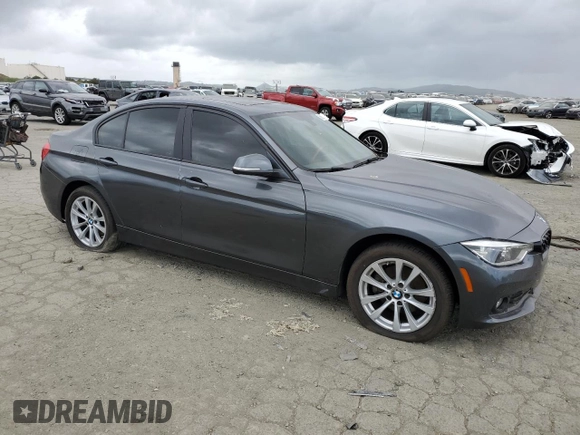 2018 BMW 3 Series 320i with VIN WBA8E1G59JNU88913, listed as a Copart auction lot 50989025 with Not Provided miles and Salvage Title. Bid and sale history available at carsss.com. Image 4.
