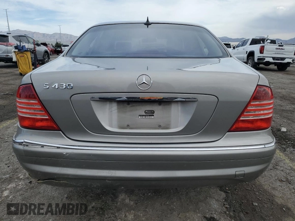 2003 Mercedes-Benz S 430 z VIN WDBNG70J83A335555, wystawiony jako Copart lot #58797335 z przebiegiem 269 559 mil mil oraz Szkoda całkowita • Salvage title. Historia ofert i sprzedaży dostępna na DreamBid. Obrazek 6.
