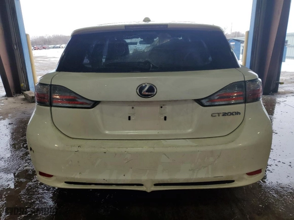 2013 Lexus CT 200h Hybrid with VIN JTHKD5BHXD2154186, listed as a Copart auction lot 45193265 with 113436 miles and Salvage Title. Bid and sale history available at carsss.com. Image 6.