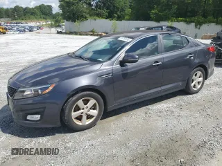 2015 Kia Optima LX with VIN 5XXGM4A7XFG510305, listed as a Copart auction lot 56780395 with 122,191 mi miles and Clean Title. Bid and sale history available at DreamBid. Image 1.
