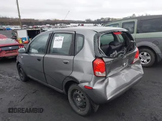2008 Chevrolet Aveo LS with VIN KL1TD66658B110470, listed as a IAAI auction lot 41802890 with 116,376 mi miles and . Bid and sale history available at DreamBid. Image 3.