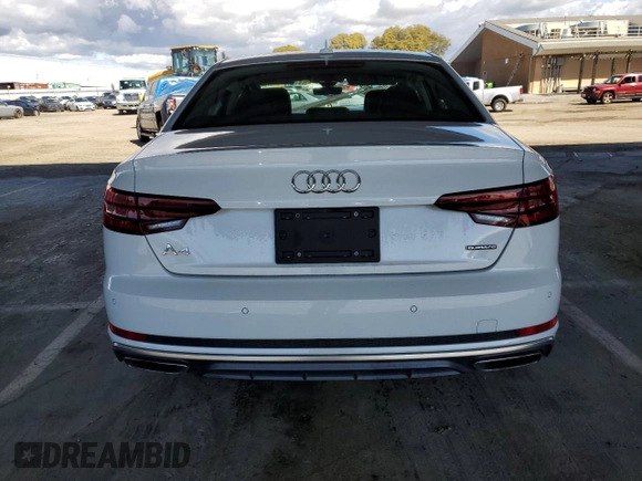 2019 Audi A4 Premium Plus with VIN WAUENAF45KN005138, listed as a Copart auction lot 48178835 with 44,744 mi miles and Salvage Title. Bid and sale history available at carsss.com. Image 6.