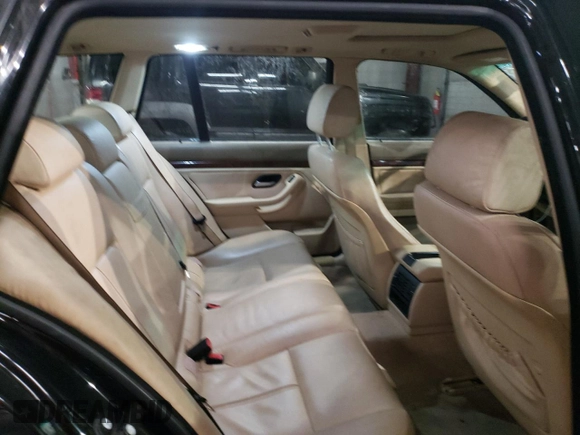 2003 BMW 5 Series 525iAT with VIN WBADS43443GE11057, listed as a Copart auction lot 44243155 with 174,926 mi miles and Salvage Title. Bid and sale history available at carsss.com. Image 10.