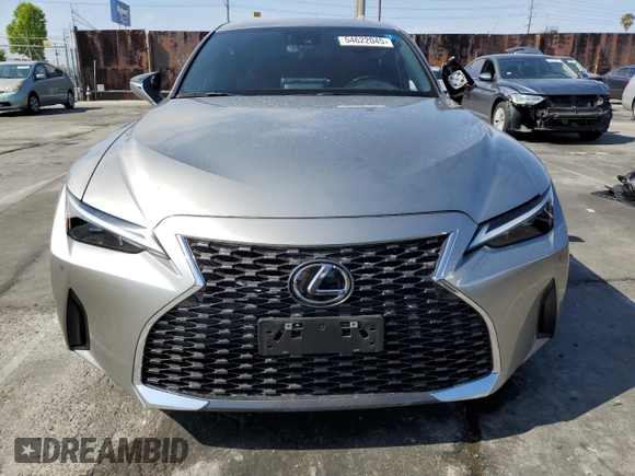 2022 Lexus IS 300 with VIN JTHDA1D27N5119009, listed as a Copart auction lot 54622045 with 9,122 mi miles and Salvage title. Bid and sale history available at DreamBid. Image 5.