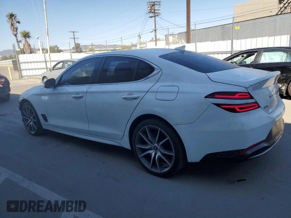 2023 Genesis G70 2.0T with VIN KMTG34TA7PU116513, listed as a Copart auction lot 78264654 with 18,776 mi miles and Salvage Title. Bid and sale history available at DreamBid. Image 2.