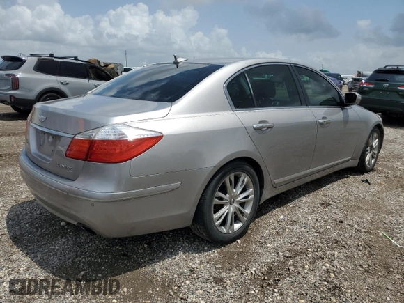 2011 Hyundai Genesis with VIN KMHGC4DF1BU119646, listed as a Copart auction lot 54144445 with Not Provided miles and Salvage Title. Bid and sale history available at DreamBid. Image 3.