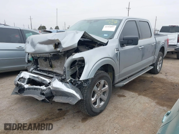 2023 Ford F-150 XL with VIN 1FTFW1E51PKF98102, listed as a IAAI auction lot 41594097 with 33,300 mi miles. Bid and sale history available at carsss.com. Image 17.