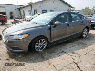 2017 Ford Fusion SE with VIN 3FA6P0HD4HR311123, listed as a Copart auction lot 58363715 with 124,584 mi miles and Salvage title. Bid and sale history available at DreamBid. Image 1.