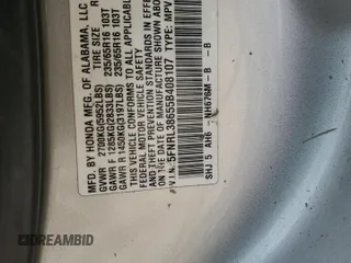 2005 Honda Odyssey EX-L z VIN 5FNRL38655B408107, wystawiony jako Copart lot #50918155 z przebiegiem 215 920 mil mil oraz Szkoda całkowita • Salvage title. Historia ofert i sprzedaży dostępna na DreamBid. Obrazek 13.