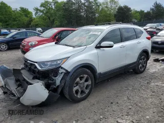 2019 Honda CR-V EX-L with VIN JHLRW2H83KX023345, listed as a Copart auction lot 54613775 with 95,716 mi miles and Salvage Title. Bid and sale history available at DreamBid. Image 1.