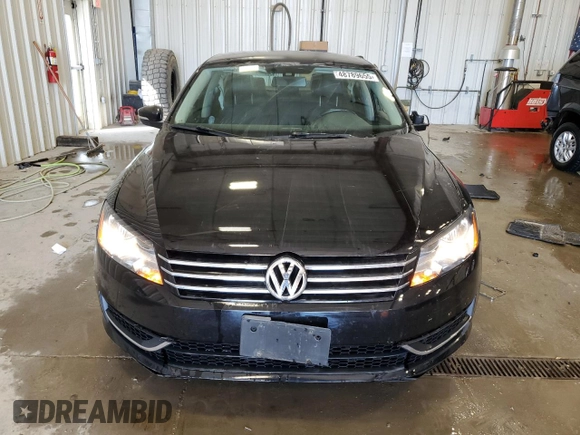 2014 Volkswagen Passat S w/Nav with VIN 1VWAP7A32EC021663, listed as a Copart auction lot 48789655 with 162,222 mi miles and Non Repairable. Bid and sale history available at carsss.com. Image 5.