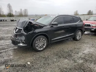 2022 Acura MDX w/Advance Package with VIN 5J8YE1H85NL044927, listed as a Copart auction lot 78668824 with 24,424 mi miles and Salvage Title. Bid and sale history available at carsss.com. Image 1.