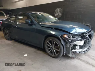 2022 BMW 4 Series 430i xDrive with VIN WBA73AP05NCJ87742, listed as a IAAI auction lot 36773839 with 20,814 mi miles and . Bid and sale history available at carsss.com. Image 1.