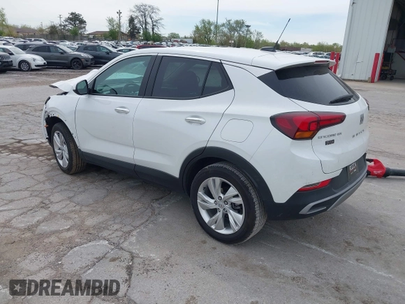 2025 Buick Encore GX Preferred with VIN KL4AMBSLXSB036145, listed as a IAAI auction lot 42157431 with 9,334 mi miles and . Bid and sale history available at DreamBid. Image 3.