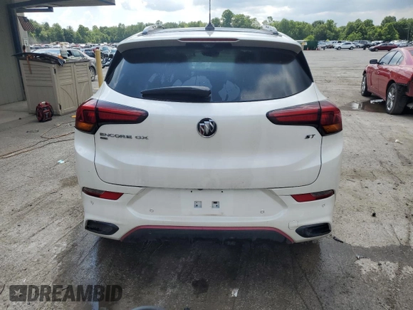 2021 Buick Encore GX Essence с VIN KL4MMGSL9MB166902, выставлен на аукционе Copart как лот 62813305 с пробегом 52 591 миль миль и Списание • Salvage title. История ставок и продаж доступна на DreamBid. Изображение 6.