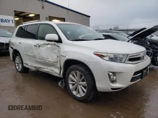 2013 Toyota Highlander Hybrid Limited with VIN JTEDC3EH9D2014297, listed as a Copart auction lot 84875994 with 171,150 mi miles and Salvage Title. Bid and sale history available at carsss.com. Image 4.