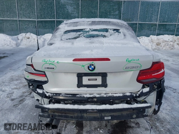 2018 BMW 2 Series 230i xDrive with VIN WBA2K1C52JVB64595, listed as a IAAI auction lot 41604748 with 47,461 mi miles and . Bid and sale history available at DreamBid. Image 17.