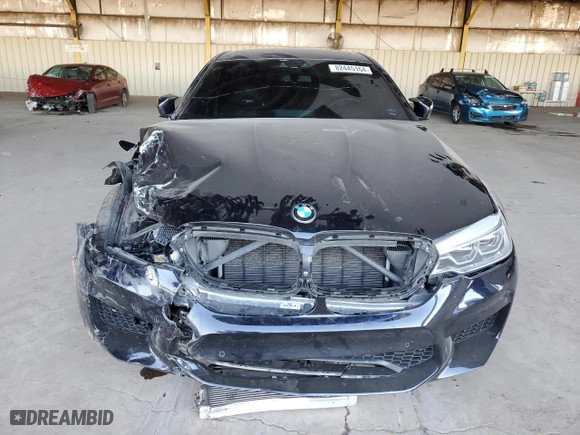 2020 BMW M5 Competition with VIN WBSJF0C0XLCE57010, listed as a Copart auction lot 82445164 with 0 mi miles and Salvage Title. Bid and sale history available at carsss.com. Image 5.