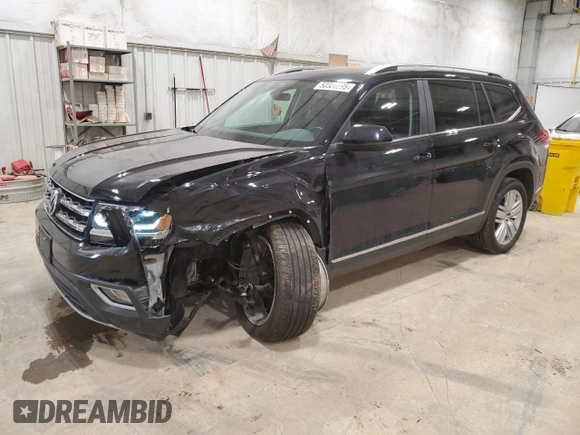 2019 Volkswagen Atlas SEL with VIN 1V2MR2CA1KC624123, listed as a Copart auction lot 50326895 with 89,234 mi miles and Salvage title. Bid and sale history available at DreamBid. Image 1.