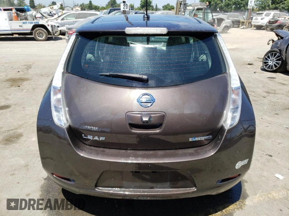 2016 Nissan LEAF S with VIN 1N4BZ0CP0GC308050, listed as a Copart auction lot 61525983 with 78,199 mi miles. Bid and sale history available at carsss.com. Image 6.