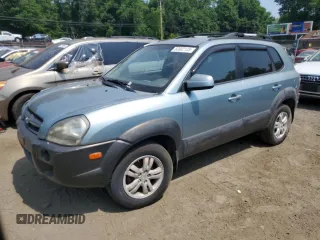 2006 Hyundai Tucson GLS with VIN KM8JN72D06U302271, listed as a Copart auction lot 60802135 with 189,306 mi miles and Salvage title. Bid and sale history available at DreamBid. Image 1.
