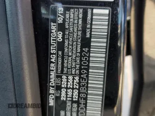 2014 Mercedes-Benz E 350 Luxury with VIN WDDHF8JB3EA910524, listed as a Copart auction lot 50233655 with 209,262 mi miles and Salvage Title. Bid and sale history available at DreamBid. Image 12.