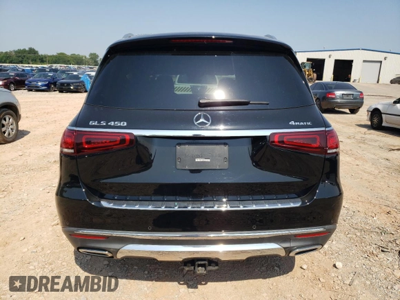 2021 Mercedes-Benz GLS 450 with VIN 4JGFF5KE9MA428692, listed as a Copart auction lot 54798934 with 60,466 mi miles and Salvage Title. Bid and sale history available at DreamBid. Image 6.
