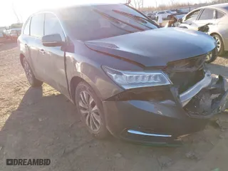 2016 Acura MDX w/Tech with VIN 5FRYD4H47GB002635, listed as a IAAI auction lot 41692401 with 1 mi miles. Bid and sale history available at carsss.com. Image 1.