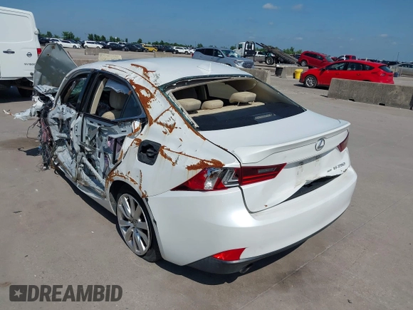 2015 Lexus IS 250 with VIN JTHCF1D28F5029172, listed as a IAAI auction lot 42385343 with Not provided miles and . Bid and sale history available at DreamBid. Image 3.