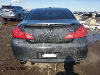 2015 Infiniti Q40 with VIN JN1CV6AR8FM521860, listed as a Copart auction lot 46634865 with 112,627 mi miles and Salvage Title. Bid and sale history available at DreamBid. Image 6.