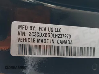 2020 Dodge Charger SXT with VIN 2C3CDXBG0LH237970, listed as a IAAI auction lot 41088945 with 106,674 mi miles and . Bid and sale history available at DreamBid. Image 9.