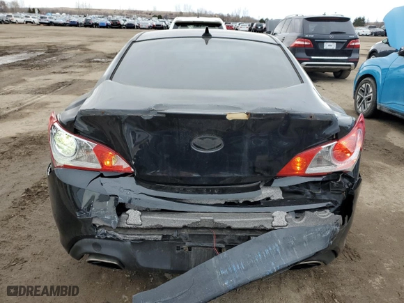 2011 Hyundai Genesis Coupe with VIN KMHHT6KD2BU064822, listed as a Copart auction lot 47438355 with 179,652 mi miles and Salvage Title. Bid and sale history available at carsss.com. Image 6.