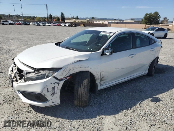 2019 Honda Civic Sport with VIN 2HGFC2F84KH594151, listed as a Copart auction lot 49927085 with 54,688 mi miles and Salvage Title. Bid and sale history available at DreamBid. Image 1.
