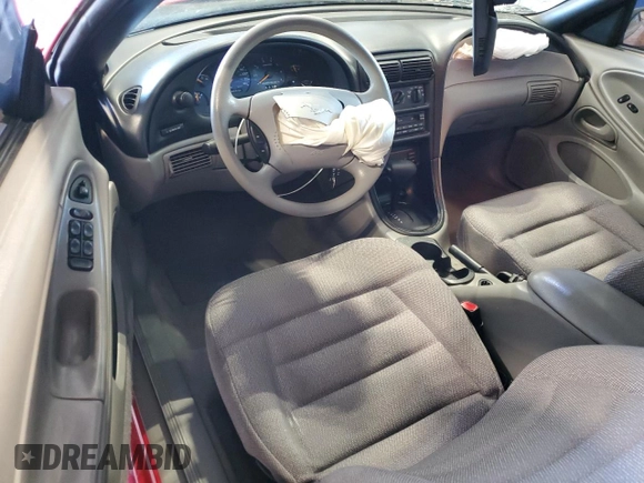 1998 Ford Mustang with VIN 1FAFP4448WF143882, listed as a Copart auction lot 53866905 with 109,835 mi miles and Salvage title. Bid and sale history available at DreamBid. Image 8.